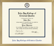 John Jay College of Criminal Justice diploma frame - Icon in Chardonnay