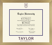 Taylor University diploma frame - Icon in Chardonnay