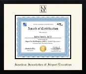 American Association of Airport Executives diploma frame - Icon in Gotham