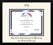 American Association for Marriage and Family Therapy diploma frame - Icon in Gotham