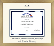 American Association for Marriage and Family Therapy diploma frame - Icon in Chardonnay