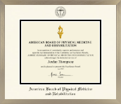American Board of Physical Medicine and Rehabilitation diploma frame - Icon in Light Champagne