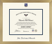 Air National Guard diploma frame - Icon in Chardonnay