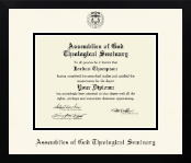 Assemblies of God Theological Seminary diploma frame - Icon in Gotham