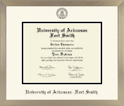 University of Arkansas - Fort Smith diploma frame - Icon in Light Champagne