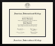 American International College diploma frame - Icon in Gotham
