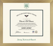 Army National Guard diploma frame - Icon in Chardonnay
