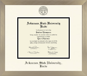 Arkansas State University Beebe diploma frame - Icon in Light Champagne