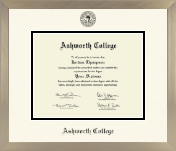 Ashworth College diploma frame - Icon in Light Champagne