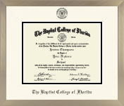Baptist College of Florida diploma frame - Icon in Light Champagne