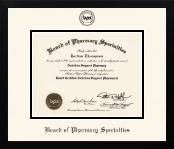 Board of Pharmacy Specialties diploma frame - Icon in Gotham