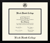 Black Hawk College diploma frame - Icon in Gotham