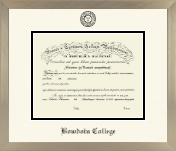 Bowdoin College diploma frame - Icon in Light Champagne