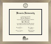 Brescia University diploma frame - Icon in Light Champagne
