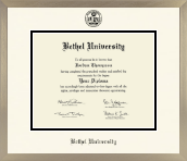 Bethel Tennessee diploma frame - Icon in Light Champagne