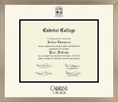 Cabrini College diploma frame - Icon in Light Champagne