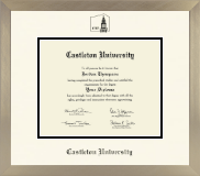Castleton University diploma frame - Icon in Light Champagne