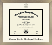 Calvary Baptist Theological Seminary diploma frame - Icon in Light Champagne