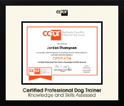 Certification Council for Professional Dog Trainers diploma frame - Icon in Gotham