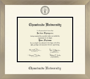 Chaminade University diploma frame - Icon in Light Champagne