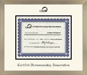 Certified Horsemanship Association diploma frame - Icon in Light Champagne