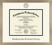 Chattahoochee Technical College diploma frame - Icon in Light Champagne