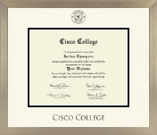 Cisco College diploma frame - Icon in Light Champagne