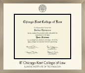 Chicago-Kent College of Law diploma frame - Icon in Light Champagne