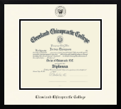 Cleveland Chiropractic College diploma frame - Icon in Gotham