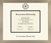 Cornerstone University diploma frame - Icon in Light Champagne