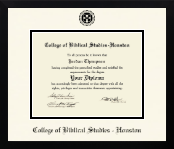 College of Biblical Studies - Houston diploma frame - Icon in Gotham