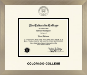 Colorado College diploma frame - Icon in Light Champagne