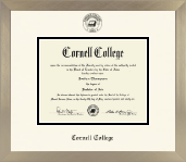 Cornell College diploma frame - Icon in Light Champagne