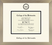College of the Redwoods diploma frame - Icon in Light Champagne