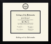 College of the Redwoods diploma frame - Icon in Gotham