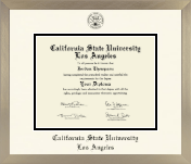 California State University Los Angeles diploma frame - Icon in Light Champagne