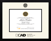 Delaware College of Art and Design diploma frame - Icon in Gotham