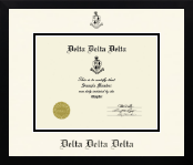 Delta Delta Delta Sorority diploma frame - Icon in Gotham