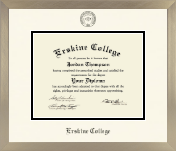Erskine College diploma frame - Icon in Light Champagne
