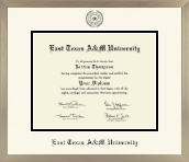 East Texas A&M University diploma frame - Icon in Light Champagne