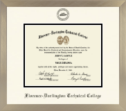 Florence-Darlington Technical College diploma frame - Icon in Light Champagne