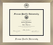 Fresno Pacific University diploma frame - Icon in Light Champagne
