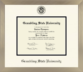 Grambling State University diploma frame - Icon in Light Champagne