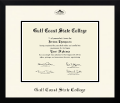 Gulf Coast State College diploma frame - Icon in Gotham