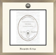 Hampshire College diploma frame - Icon in Light Champagne