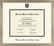 Henley-Putnam University diploma frame - Icon in Light Champagne