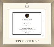 HonorSociety.org diploma frame - Icon in Light Champagne