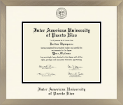 Inter American University of Puerto Rico diploma frame - Icon in Light Champagne