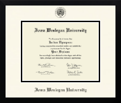 Iowa Wesleyan University diploma frame - Icon in Gotham