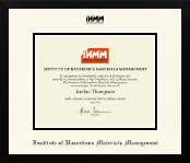 Institute of Hazardous Materials Management diploma frame - Icon in Gotham